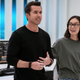 Rob McElhenney and Charlotte Nicdao in Mythic Quest
